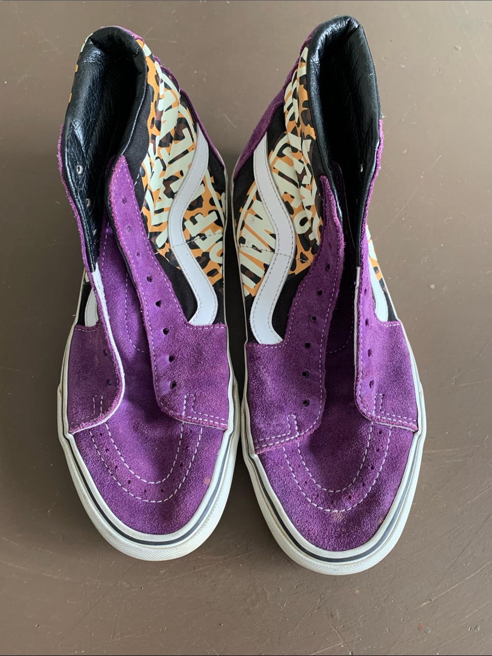 Vans OTW Quarter Sk8-Hi Leopard Purple Skate M 8.5 W 10